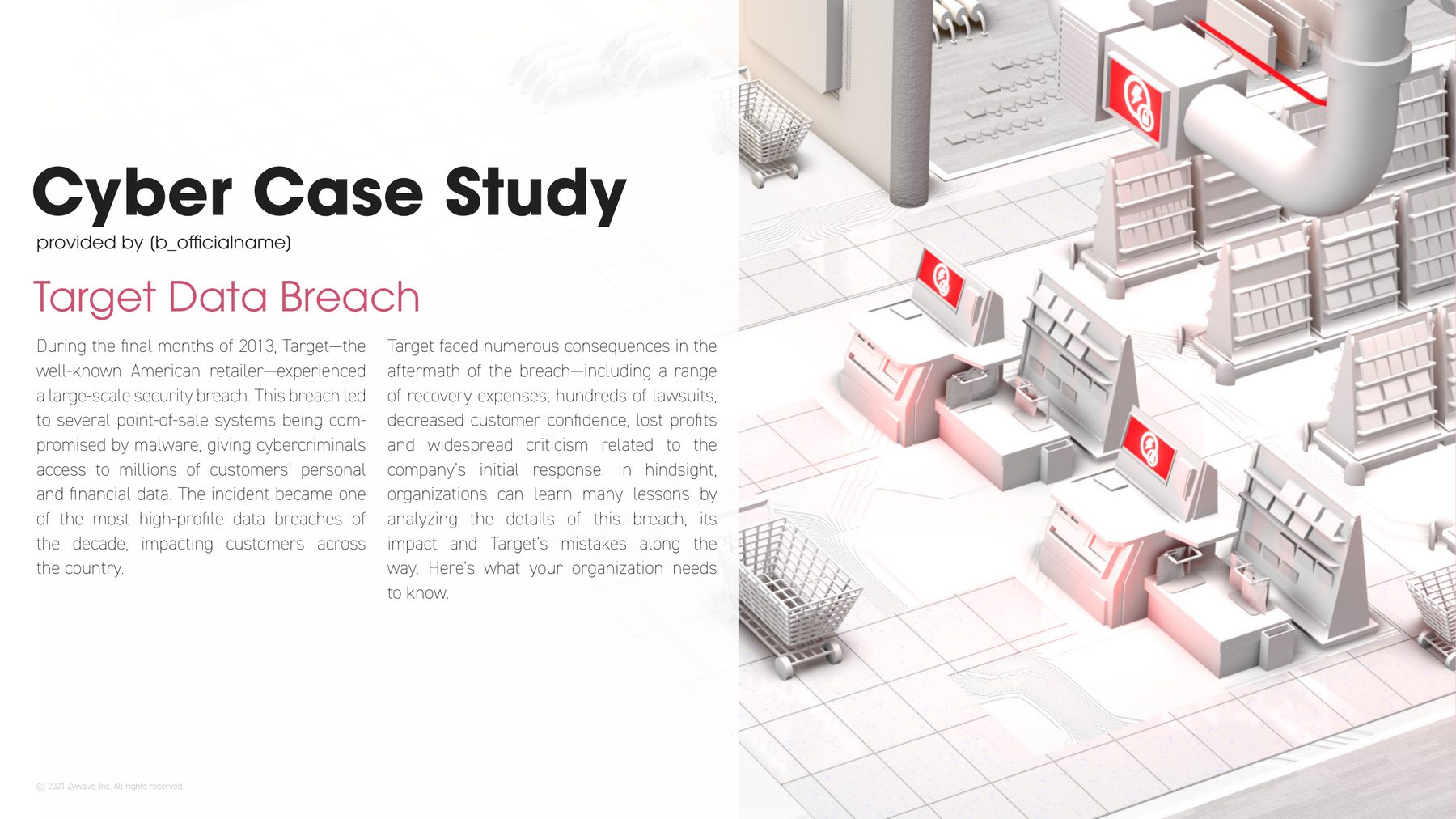 Target case study, cover