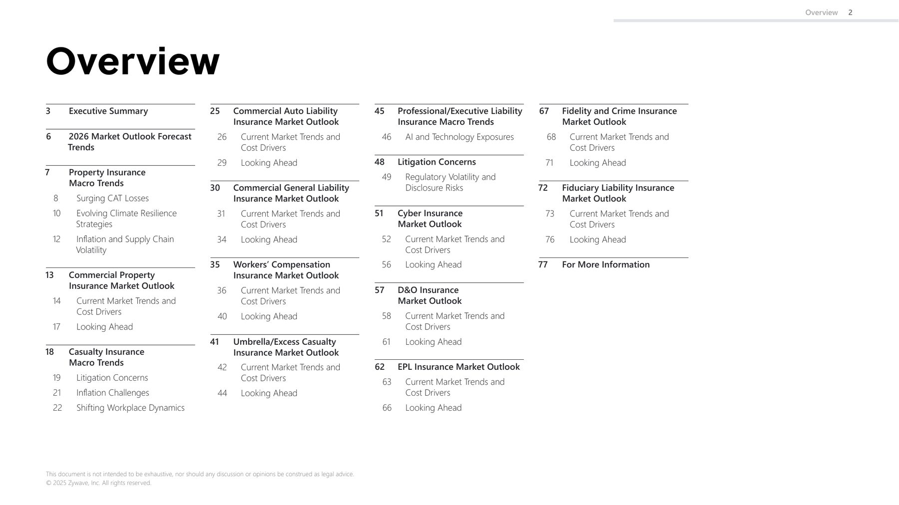 Page 2: Overview: contents