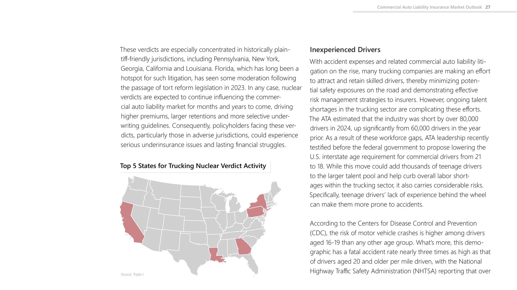 Page 10: Trucking nuclear verdict map